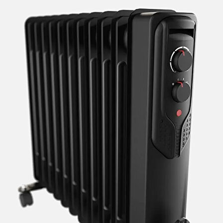 VOLTOMAT TERMOSTATLI 2500 W 11 DİLİM YAĞLI RADYATÖR SİYAH