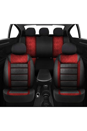 Gofi Kırmızı Seat Cordoba Uyumlu Oto Koltuk Kılıfı