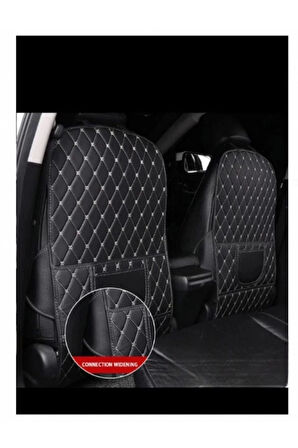 Lüks Deri Cepli Araç Koltuk Arkası Organizer Bej