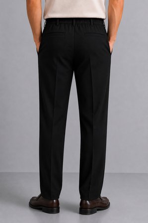 Erkek Comfort Fit Siyah Jogger Pantolon | Esnek Kumaş Günlük Rahat Kesim – 169DNGR