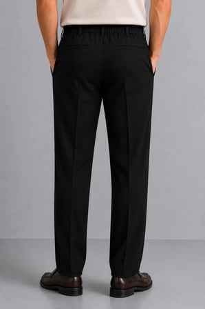 Erkek Comfort Fit Siyah Jogger Pantolon | Esnek Kumaş Günlük Rahat Kesim – 169DNGR