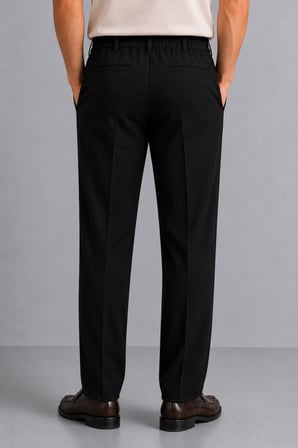 Erkek Comfort Fit Siyah Jogger Pantolon | Esnek Kumaş Günlük Rahat Kesim – 169DNGR