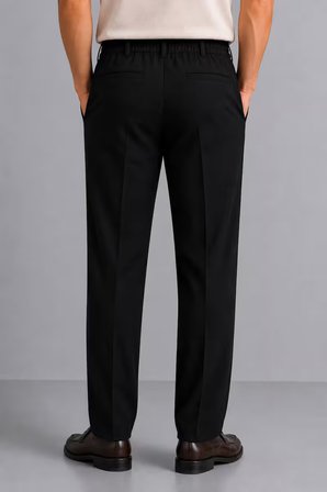 Erkek Comfort Fit Siyah Jogger Pantolon | Esnek Kumaş Günlük Rahat Kesim – 169DNGR