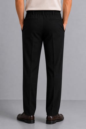 Erkek Comfort Fit Siyah Jogger Pantolon | Esnek Kumaş Günlük Rahat Kesim – 169DNGR