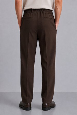 Erkek Comfort Fit Kahverengi Jogger Pantolon | Esnek Kumaş Günlük Rahat Kesim – 169DNGR