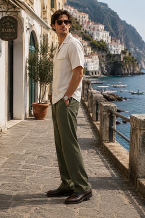 Erkek Comfort Fit Haki Jogger Pantolon | Esnek Kumaş Günlük Rahat Kesim – 169DNGR