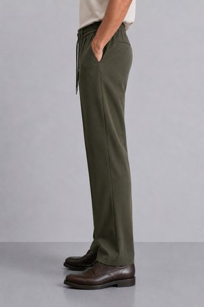 Erkek Comfort Fit Haki Jogger Pantolon | Esnek Kumaş Günlük Rahat Kesim – 169DNGR
