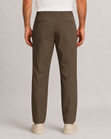 Erkek Beli Lastikli Comfort Fit Pantolon Haki 0170DDNGR