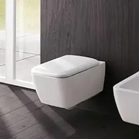 Geberit 501.671.00.1 iCon Square Rimfree Asma Klozet ve Kapağı