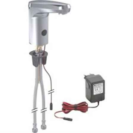 Geberit 116.134.21.1 Type 80 Fotoselli Lavabo Bataryası Çift Su Girişli, Krom, Elektrikli