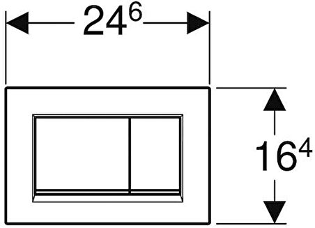 Geberit Sigma30 Kumanda Paneli Parlak/Mat/Parlak 115.883.KH.1