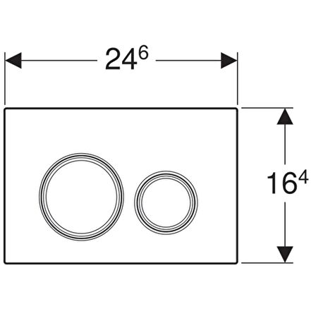 Geberit Sigma21 Kumanda Paneli Beyaz Cam 115.884.SI.1