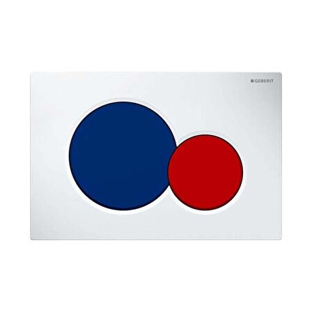 Geberit Sigma01 Kumanda Paneli Mavi Kırmızı / Bambini
