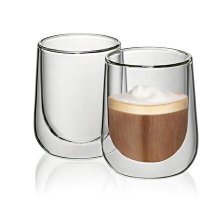 KELA 12404 FONTANA 2Lİ CAPPUCINO BARDAĞI 180ML