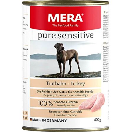 Mera Pure Sensitive Hindili Köpek Konservesi  400 g