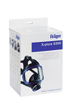 X-plore 6300 Tam Yüz Maskesi Gaz Endüstriyel EPDM Gövde Rd40 Filtre Bağlantılı - Filtresiz