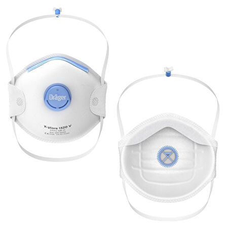 Dräger X-plore® Aktif Karbonlu 1320 V Odour FFP2 D Ventilli Odour Toz Maskesi