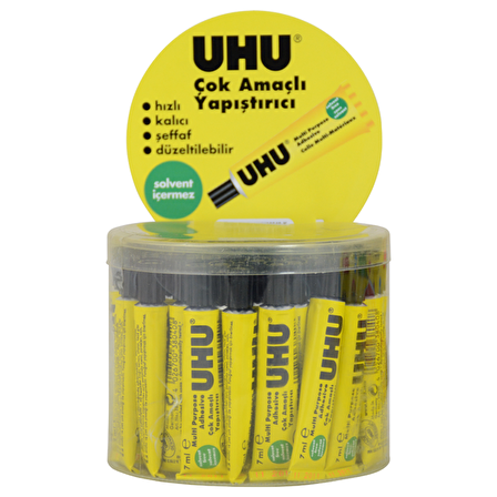 Uhu Solventsiz Çok Amaçlı Yapıştırıcı 7 ml No3 38040-K