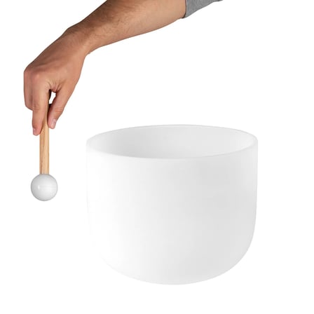 Sela ~30Cm Buzlu Kristal Tibet Kasesi 440 Hz Mi (Secf12E)