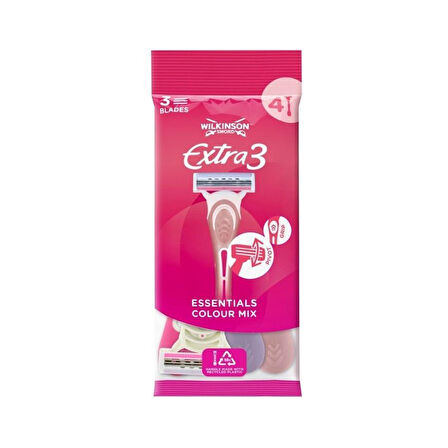Wilkinson Extra 3 Beauty Kadın Kullan At Tıraş Bıçağı 4 Adet