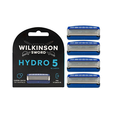 Wilkinson Sword Hydro 5 Erkek Tıraş Bıçağı Yedekleri 4'lü Paket