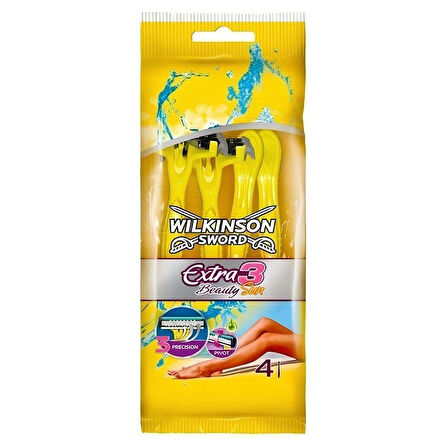 Wilkinson Sword Extra 3 Beauty Sun Kadın Kullan At Tıraş Bıçağı 4 Adet
