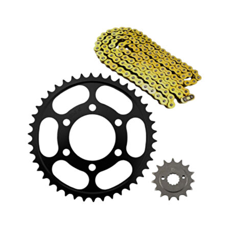 Sfr Zincir Dişli Seti Oringli Gold 428H128L Bajaj Pulsar Ns 200 Rs 200