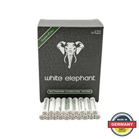 White Elephant 9mm Kömürlü Pipo Filtresi 150li Paket 352470