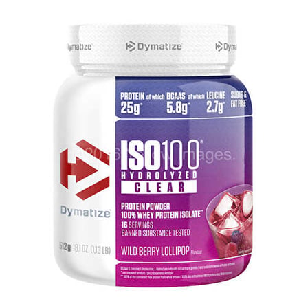 Dymatize Iso 100 Hydrolyzed Clear Whey Protein Tozu 512 Gr - KIRMIZI MEYVELER