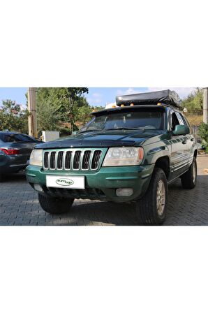 Jeep Grand Cherokee Ön Kaput Koruma Rüzgarlığı 3mm Akrilik (abs) Parlak Siyah Deflektör 1999-2004