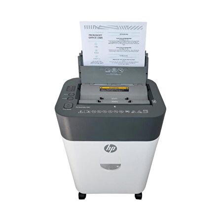 HP OneShred Auto 100CC Otomatik Beslemeli Evrak İmha Makinesi-P4-Çapraz kesim-4,3x12mm-17lt