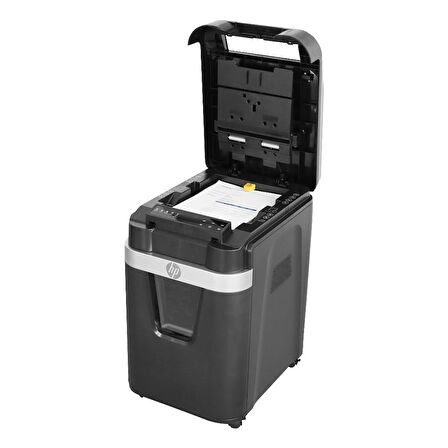 HP Pro Shredder Auto 200CC, Otomatik Beslemeli 200 sayfa Evrak İmha Makinesi-P4-Çapraz kesim-4x20mm-32,2lt