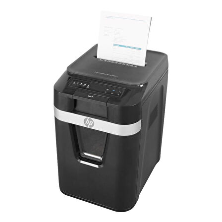 HP Pro Shredder Auto 200CC, Otomatik Beslemeli 200 sayfa Evrak İmha Makinesi-P4-Çapraz kesim-4x20mm-32,2lt