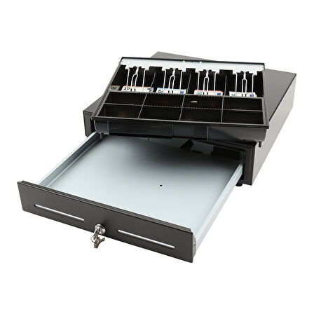 Olympia LD 410AT Easy Push Metal Para Çekmecesi (8 Bozuk Para, 4 Kağıt Para Bölmeli)
