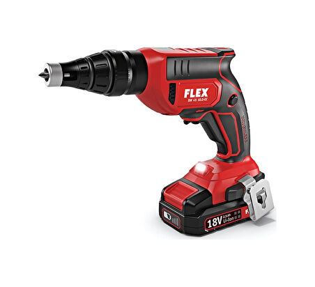 Flex DW45 18.0-EC 18V 2.5 Ah Li-ion Çift Akülü Alçıpan Şerit Vidalama
