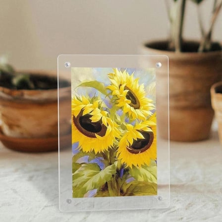  Mıknatıslı Pleksi Fotoğraf Çerçevesi – 19 × 14 cm Fotoğraf Baskısı Dahil Kişiye Özel