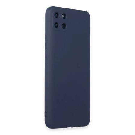 Realme C11 Kılıf Nano içi Kadife Silikon - Lacivert
