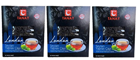 TANAY LONDON İTHAL YAPRAK SEYLAN ÇAYI 400 GR X 3 ADET