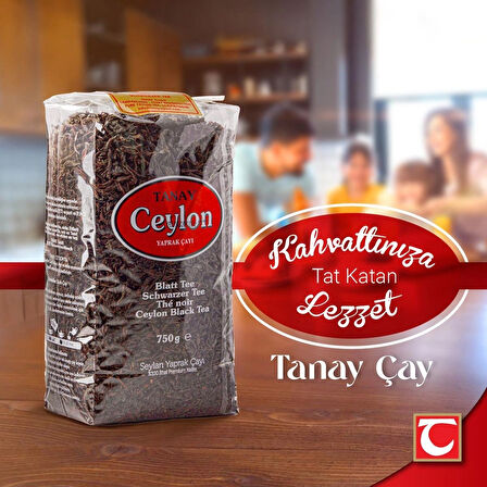 TANAY CEYLON İTHAL YAPRAK SEYLAN ÇAYI 750 GR X 2 ADET