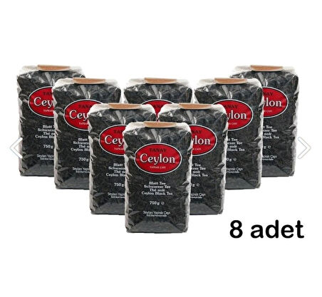 TANAY CEYLON İTHAL YAPRAK SEYLAN ÇAYI 750 GR X 8 ADET (ORJ. KOLİ)