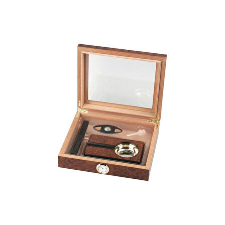 Hauser Siyah/Kahverengi Lake Humidor Seti (569182)
