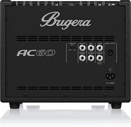 Bugera AC60 60-watt 2-channel Portable Acoustic Amp Akustik Gitar Amfisi