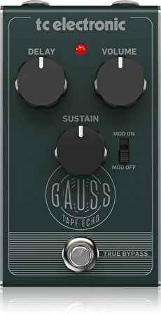 tc electronic Gauss Tape Echo Delay Pedalı