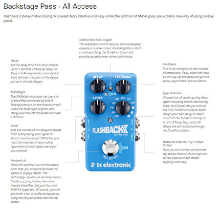 tc electronic Flashback 2 Delay & Loop Pedalı