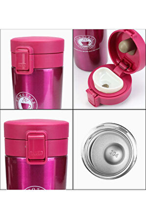 Kilitli Coffee Çelik Termos