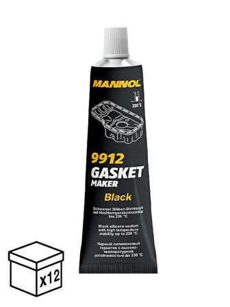 MN9912-0.85 GASKET MAKER BLACK(SİYAH SIVI CONTA) 0.85 GR 12 ADET