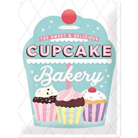 Nostalgic Art Cupcake Bakery Metal Pano 30 x 40 cm