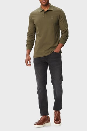 Boss Pamuklu Slim Fit Düz Paça Jeans Erkek KOT PANTOLON 50471010 008 SİYAH