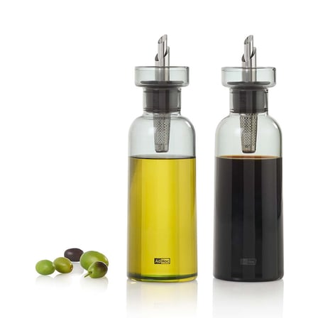 Adhoc AromaPour Yağdanlık ve Sirkelik Seti 300 ml Gri