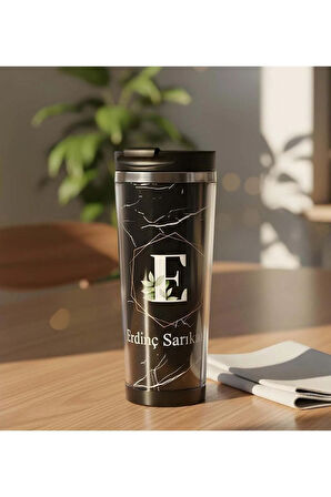 Mermer Desen Tasarım 350ml Termos